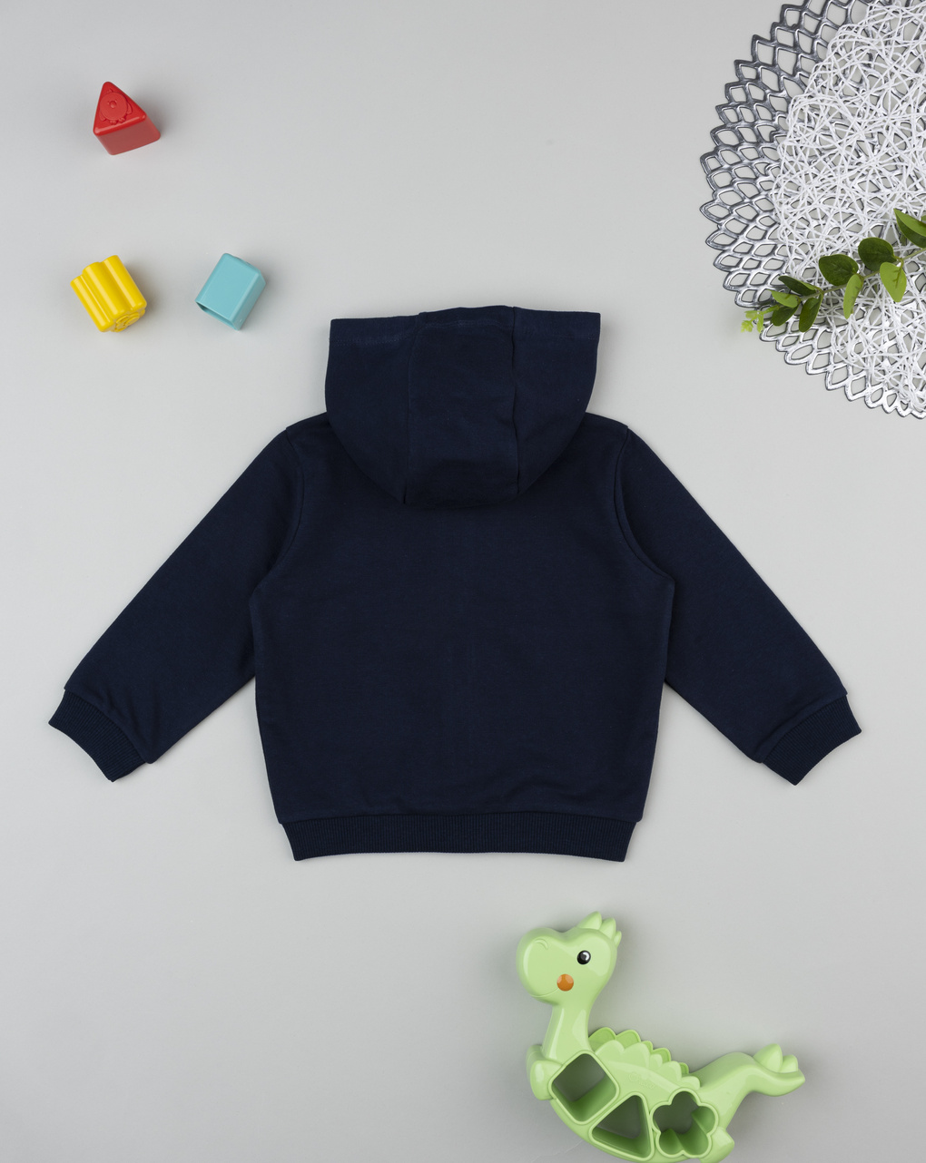 Felpa garzata bimbo blu notte