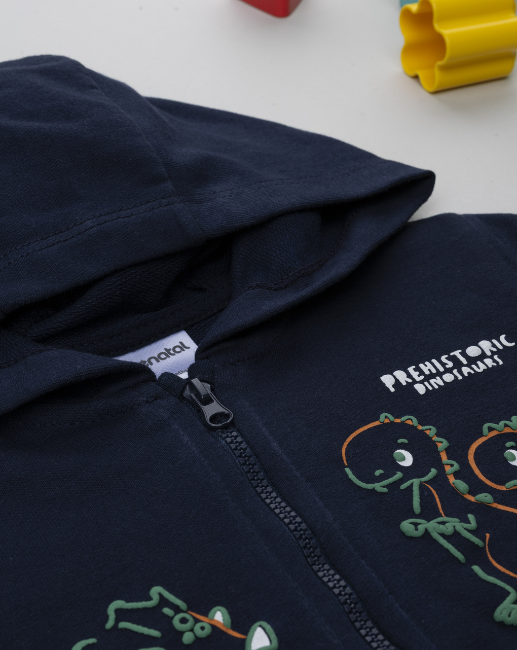 Felpa garzata bimbo blu notte