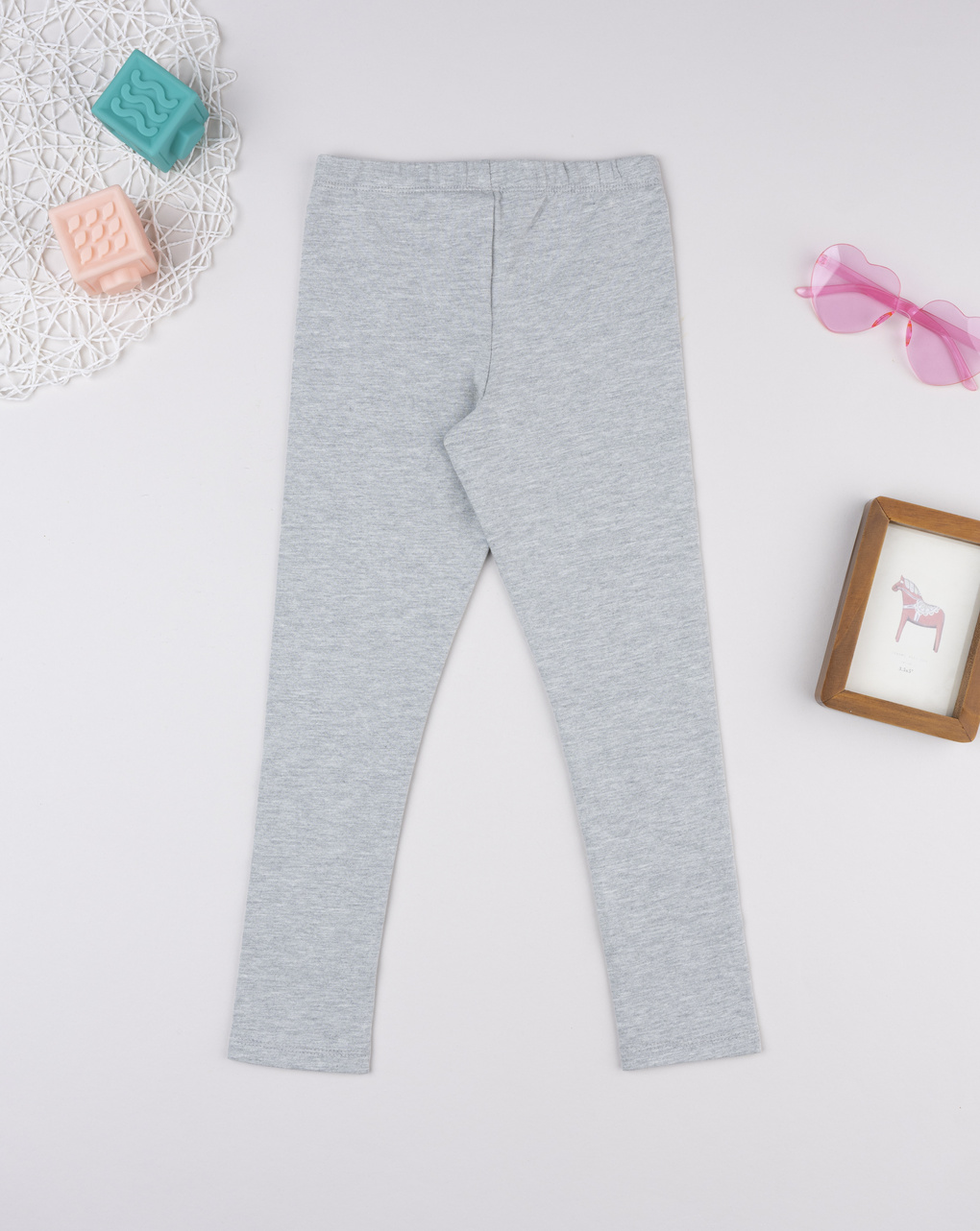 Legging bimba grigio