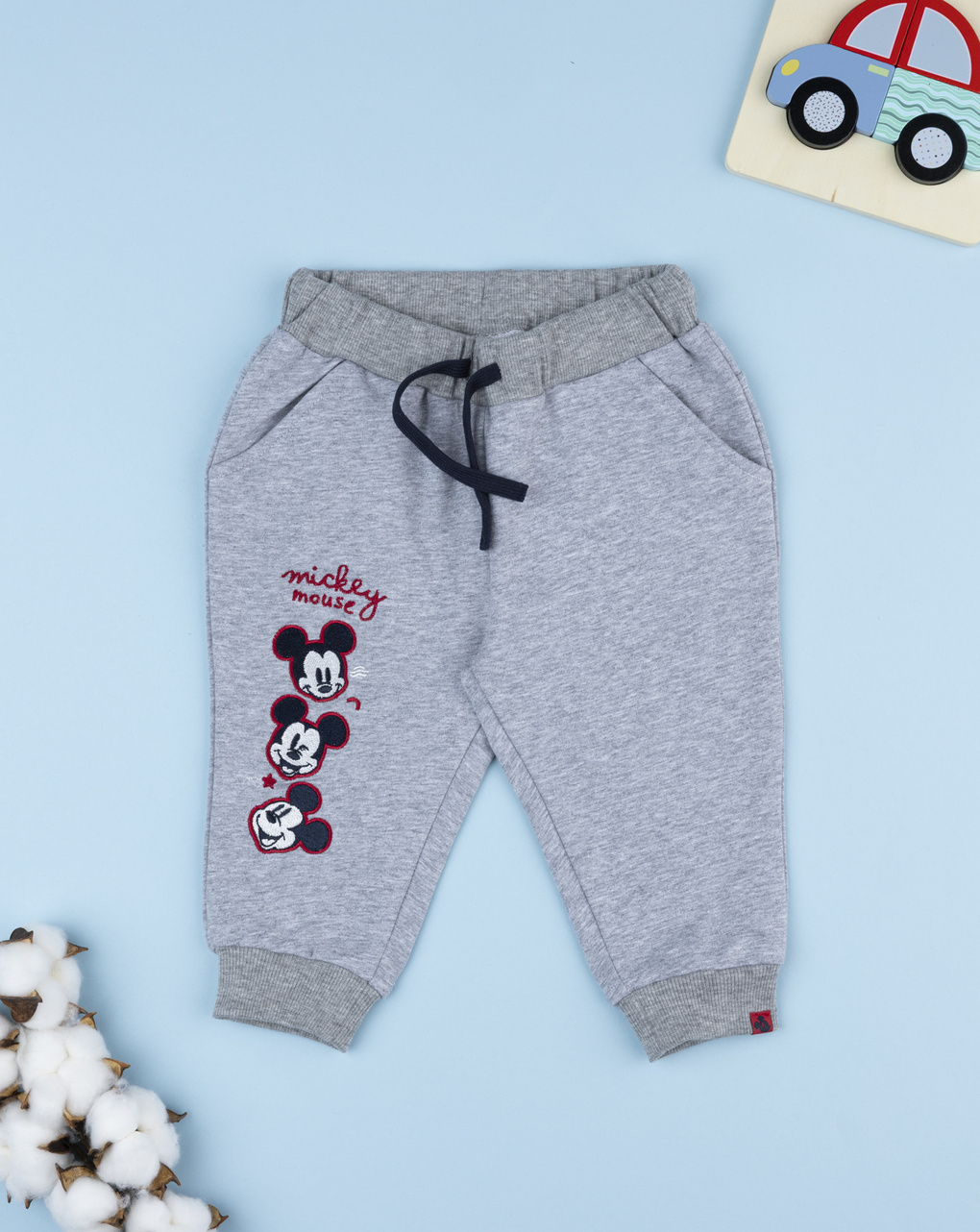 Pantalone bimbo grigio mickey mouse