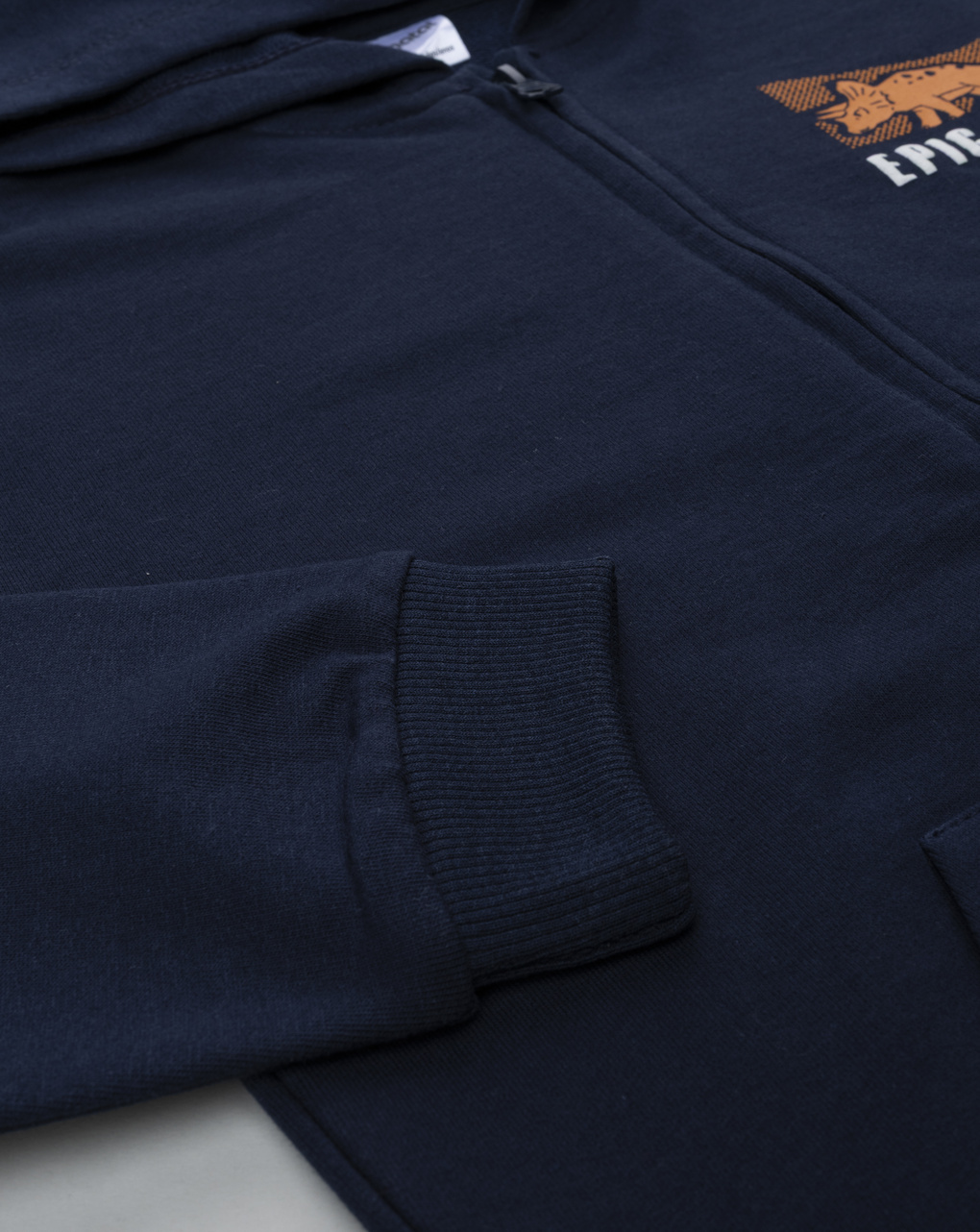 Felpa bimbo blu stampa rilievo