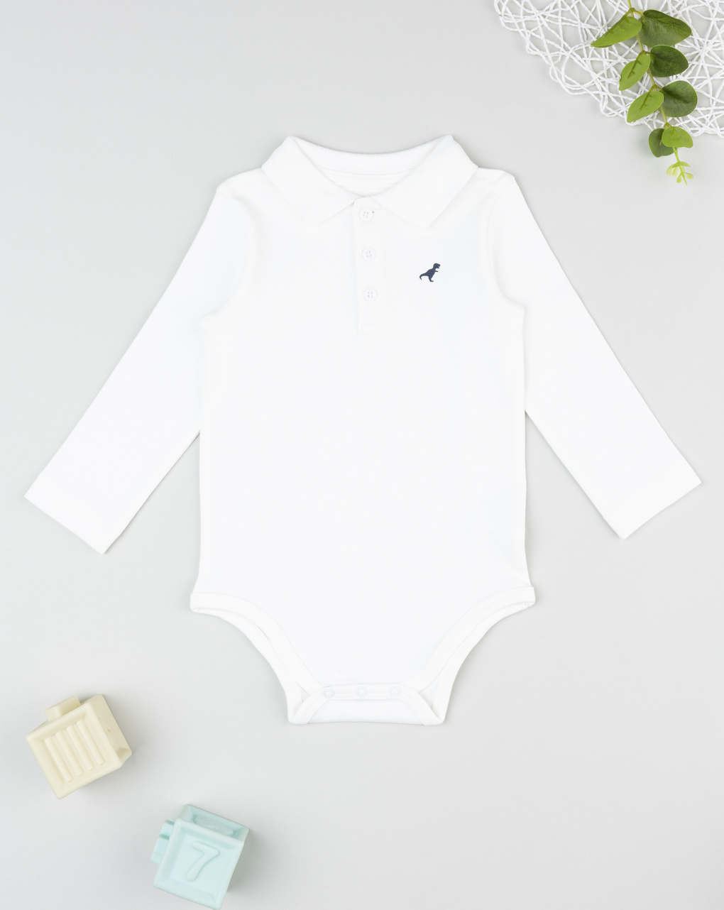 Body bimbo bianco con ricamo