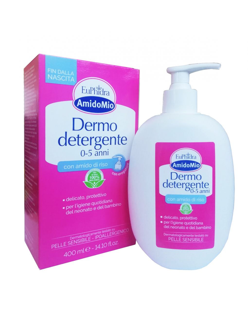 Amido mio dermodetergente  0-5 anni 400ml - euphidra