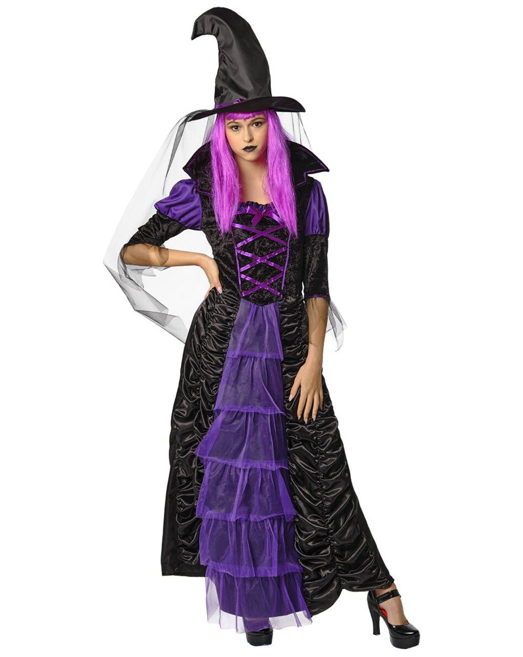 Costume strega malvagia donna taglia unica – halloween