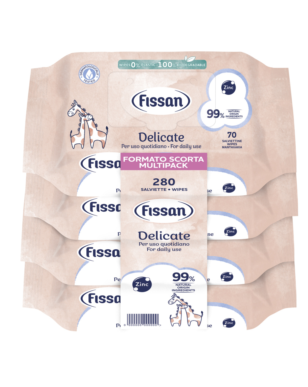 Nuova salvietta fissan 4x70 - fissan