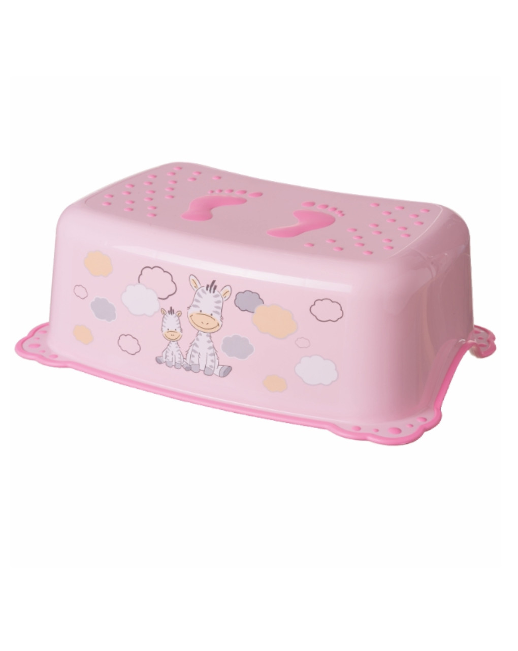 Pedana bagno basic zebra rosa - giordani
