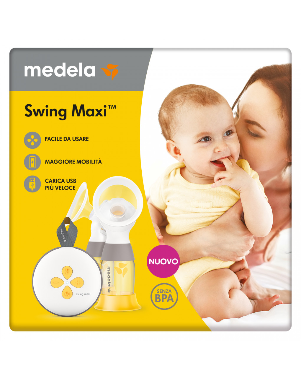 Tiralatte elettrico doppio swing maxi - medela