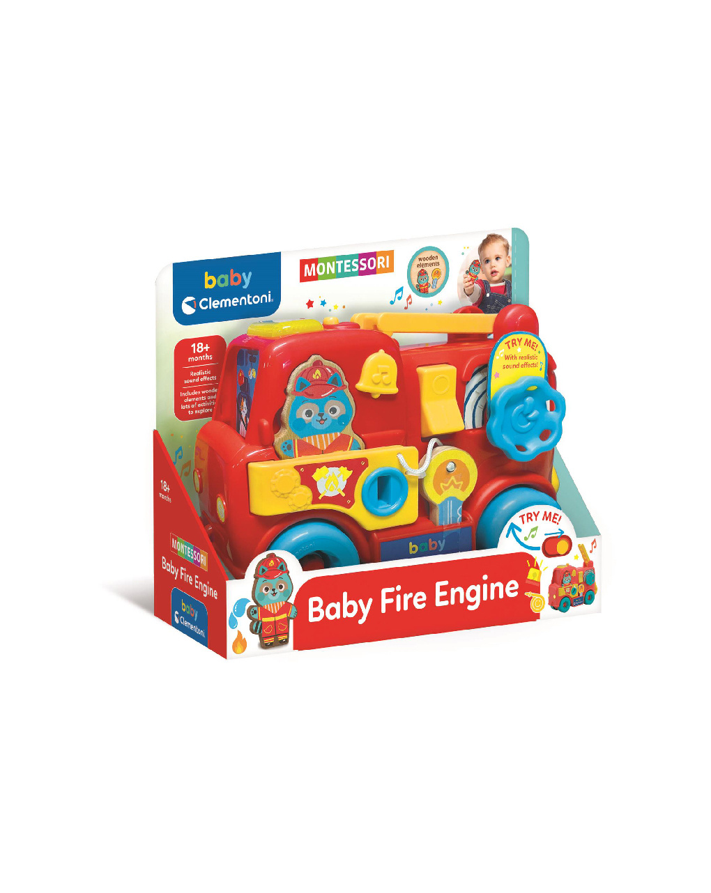 Camion dei pompieri montessori -18m+ - clementoni