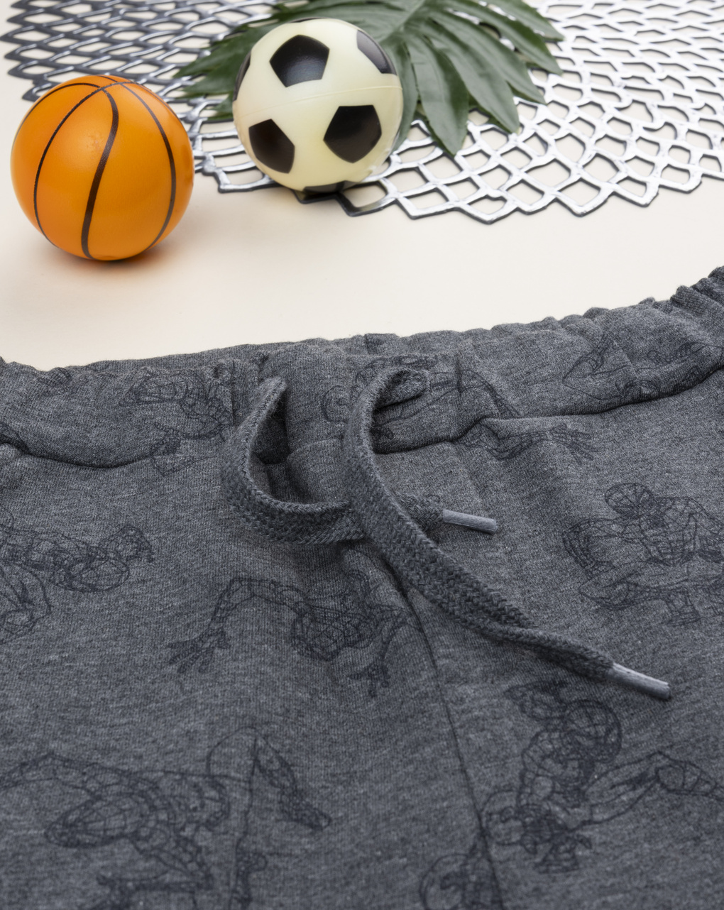 Pantalone bimbo grigio spiderman