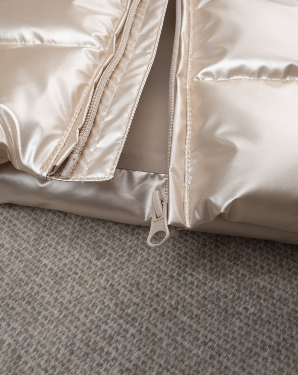 Gilet imbottito bimba oro