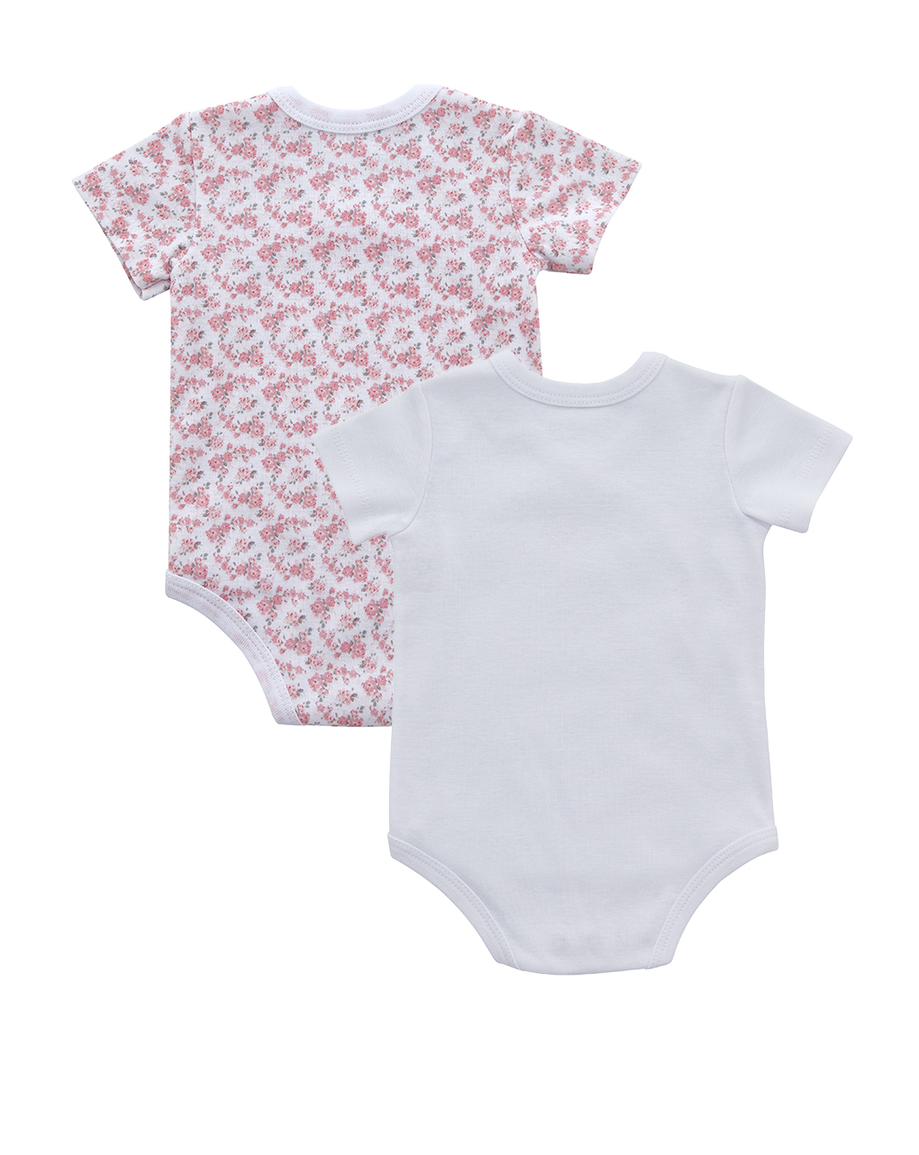 Pack 2 body bianco e rosa chiaro