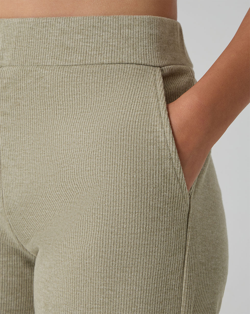 Pantapalazzo premaman fake tricot verde