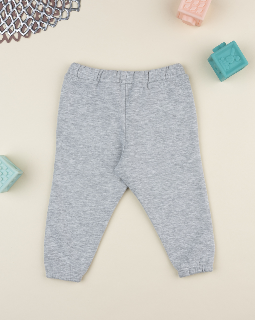 Pantalone bimba grigio stampato