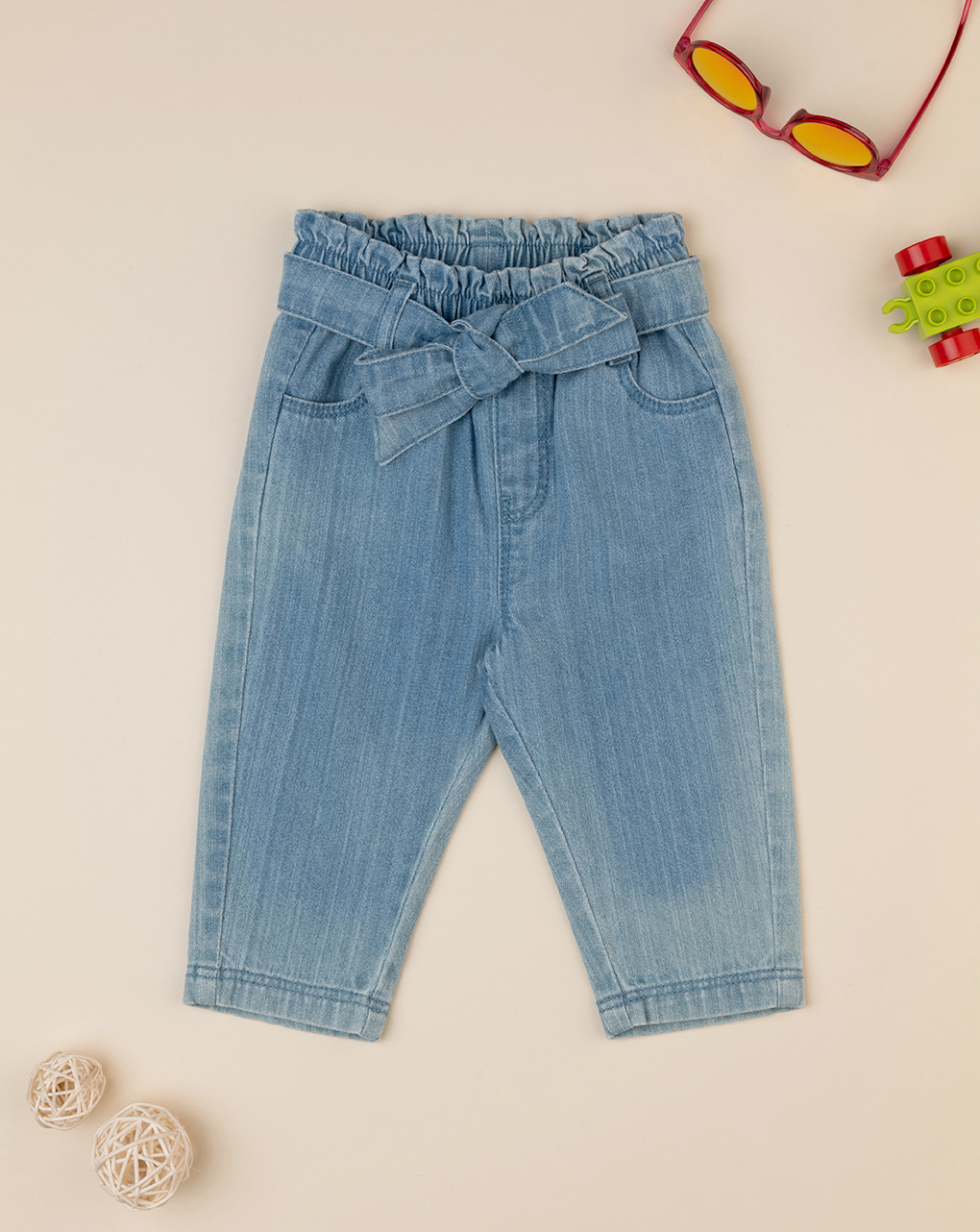Pantalone denim bimba