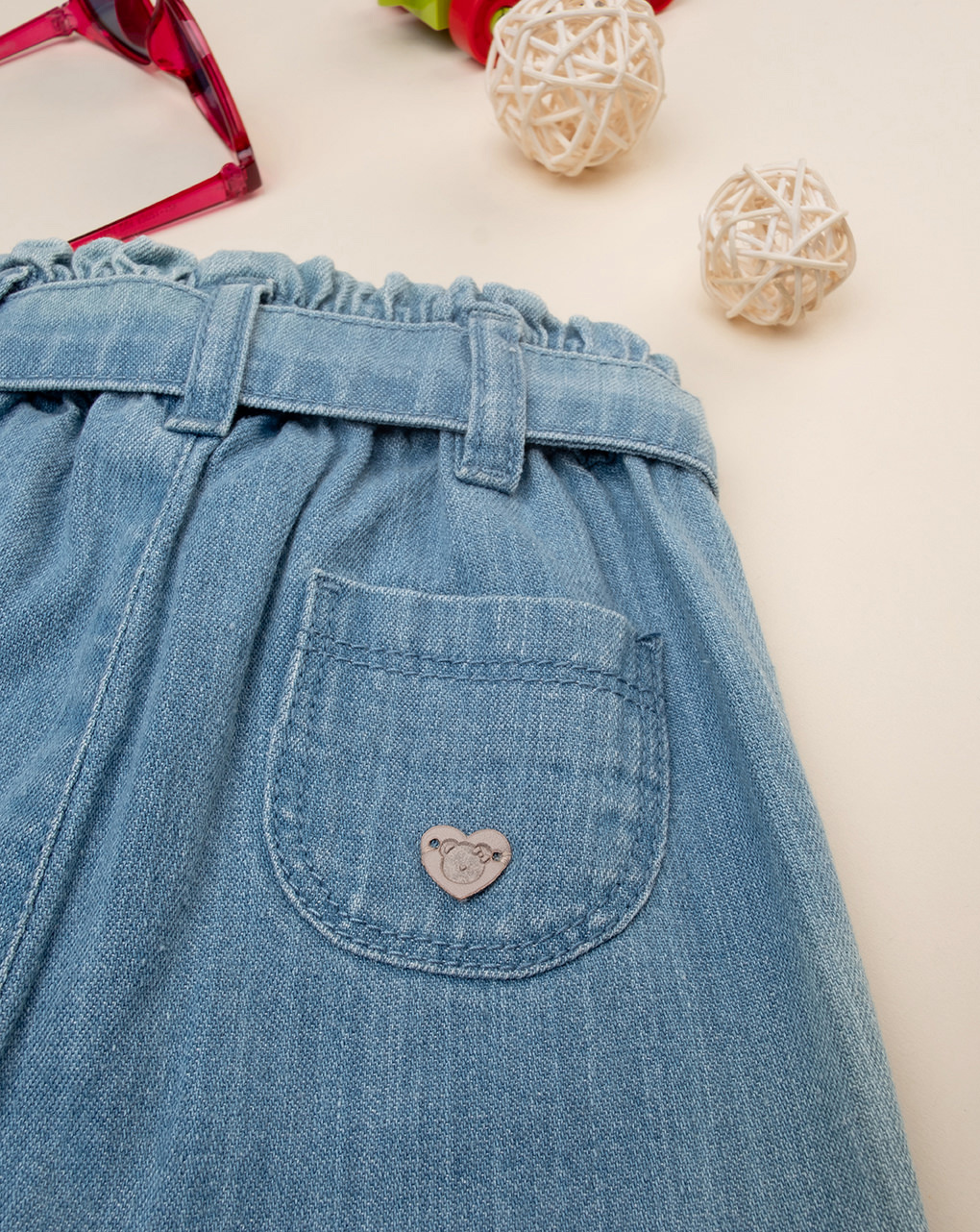 Pantalone denim bimba