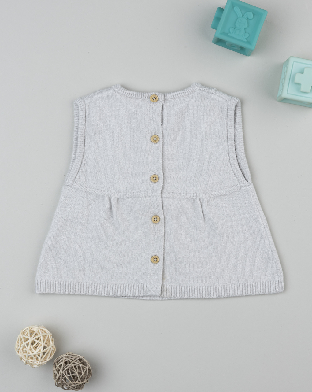 Gilet bimba beige chiaro