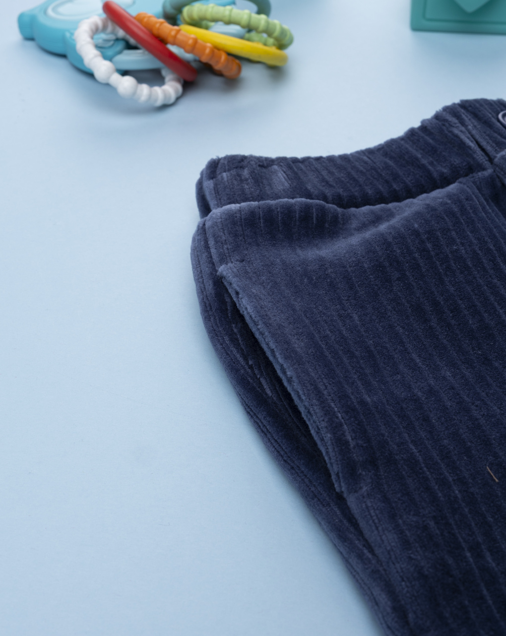 Pantalone velluto blu bimbo