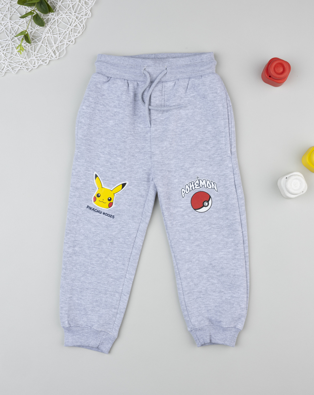 Pantalone grigio bambino pokemon