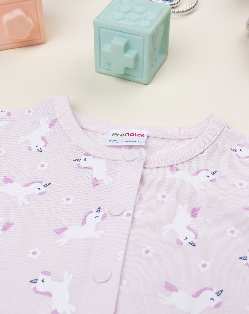 Pigiamone rosa bimba unicorni