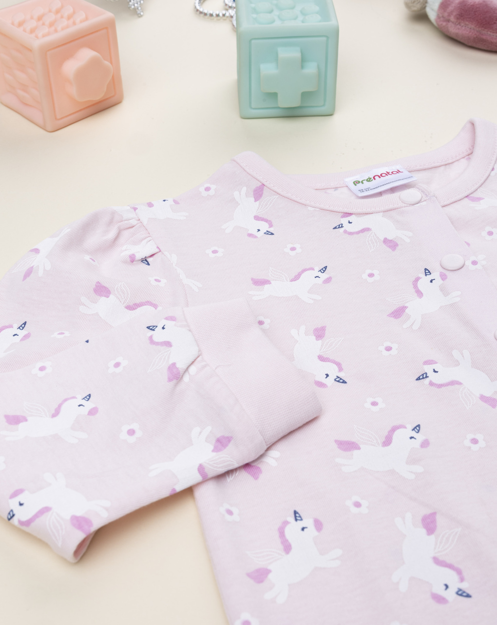 Pigiamone rosa bimba unicorni
