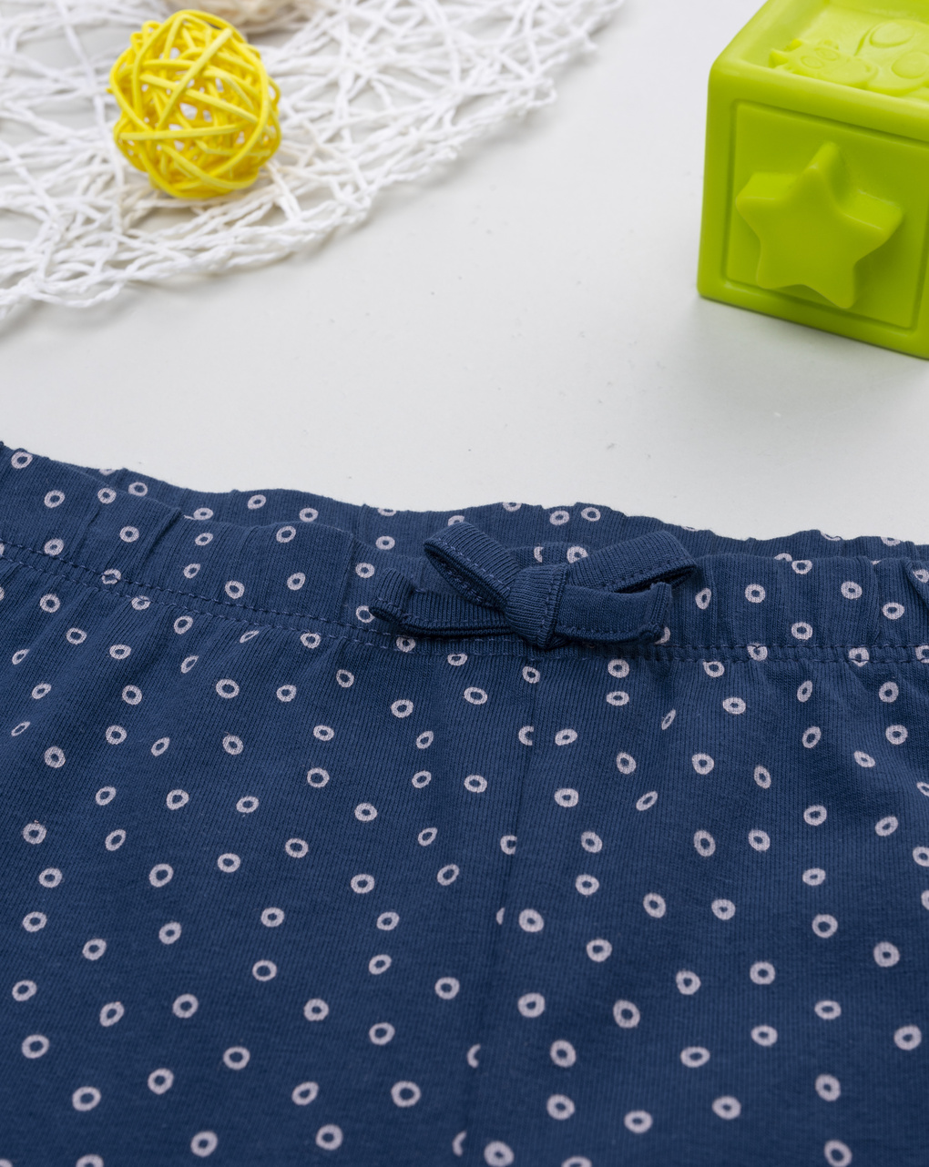 Legging bimba blu con allover