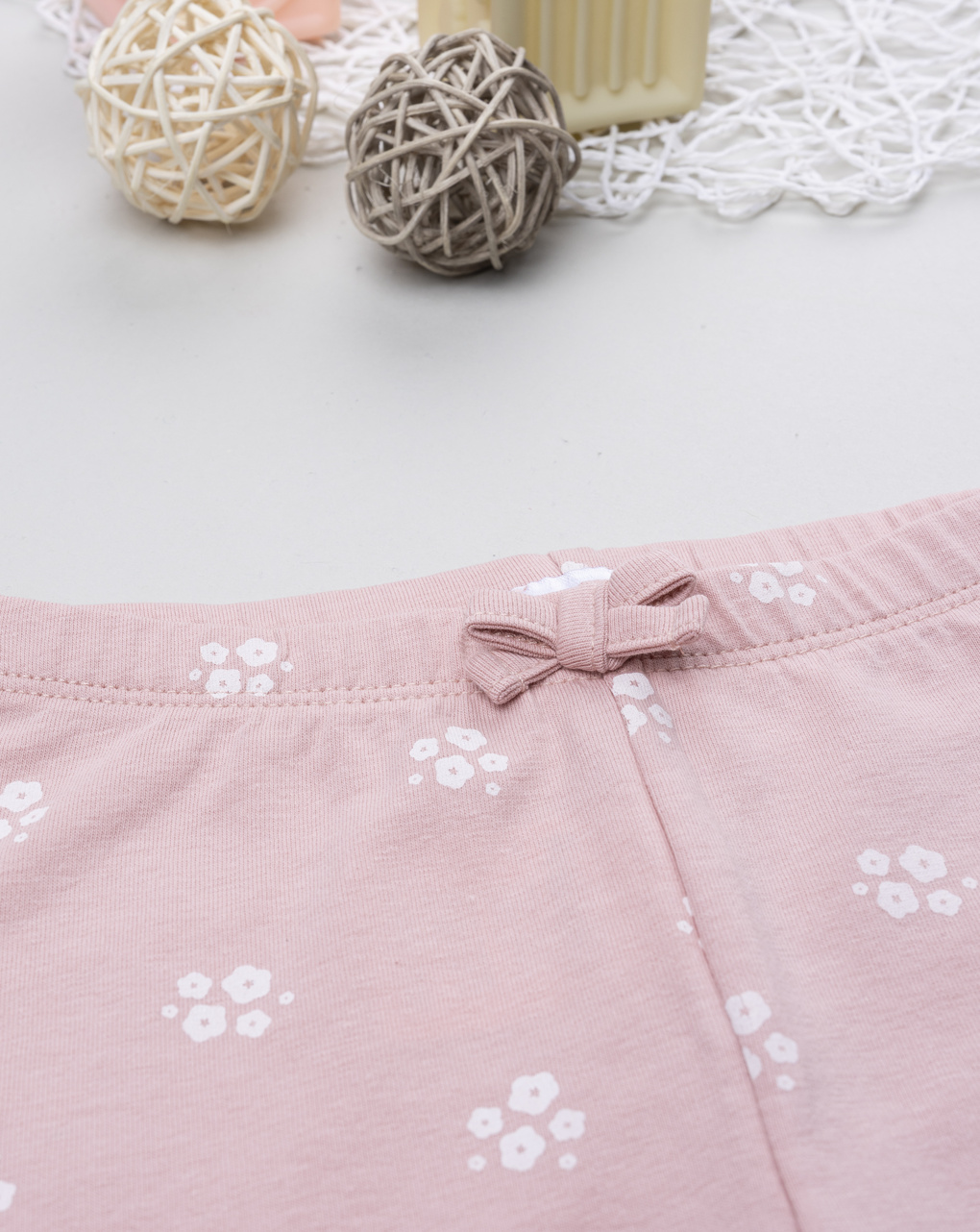 Legging bimba rosa fiori allover