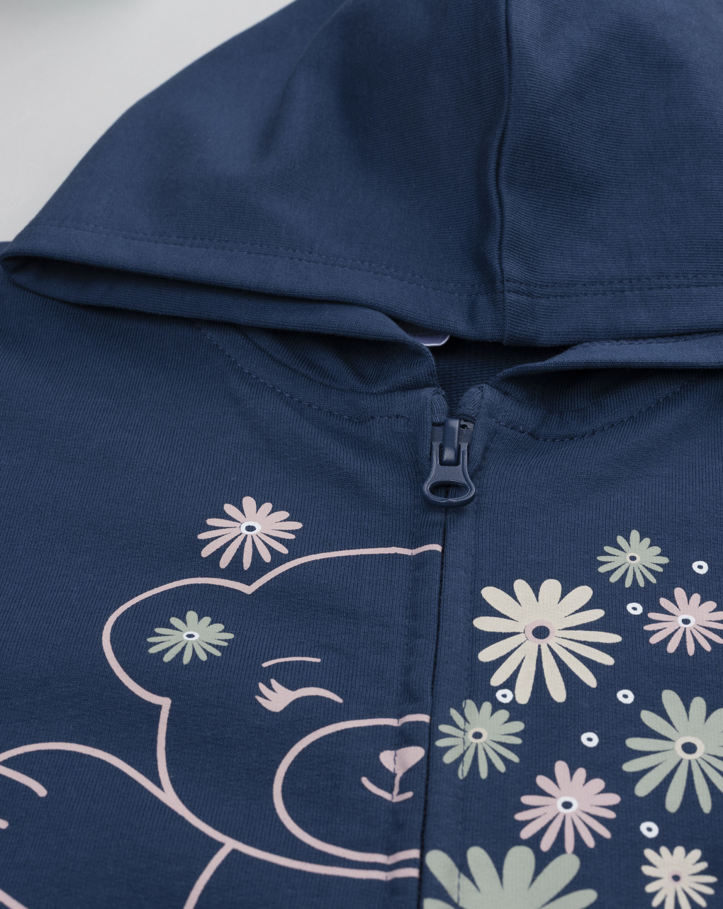 Felpa bimba blu orsetto