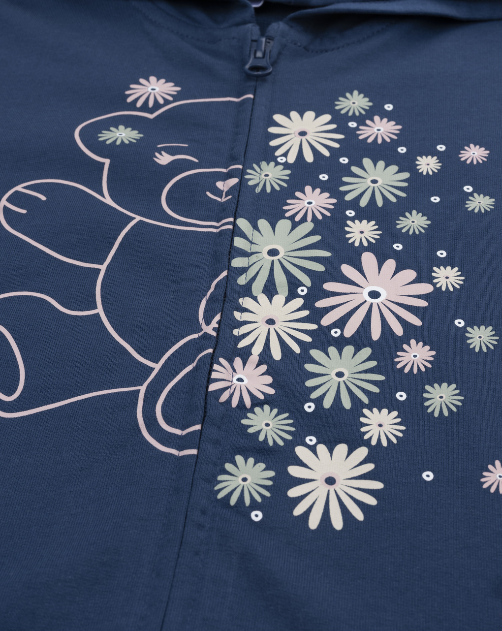 Felpa bimba blu orsetto