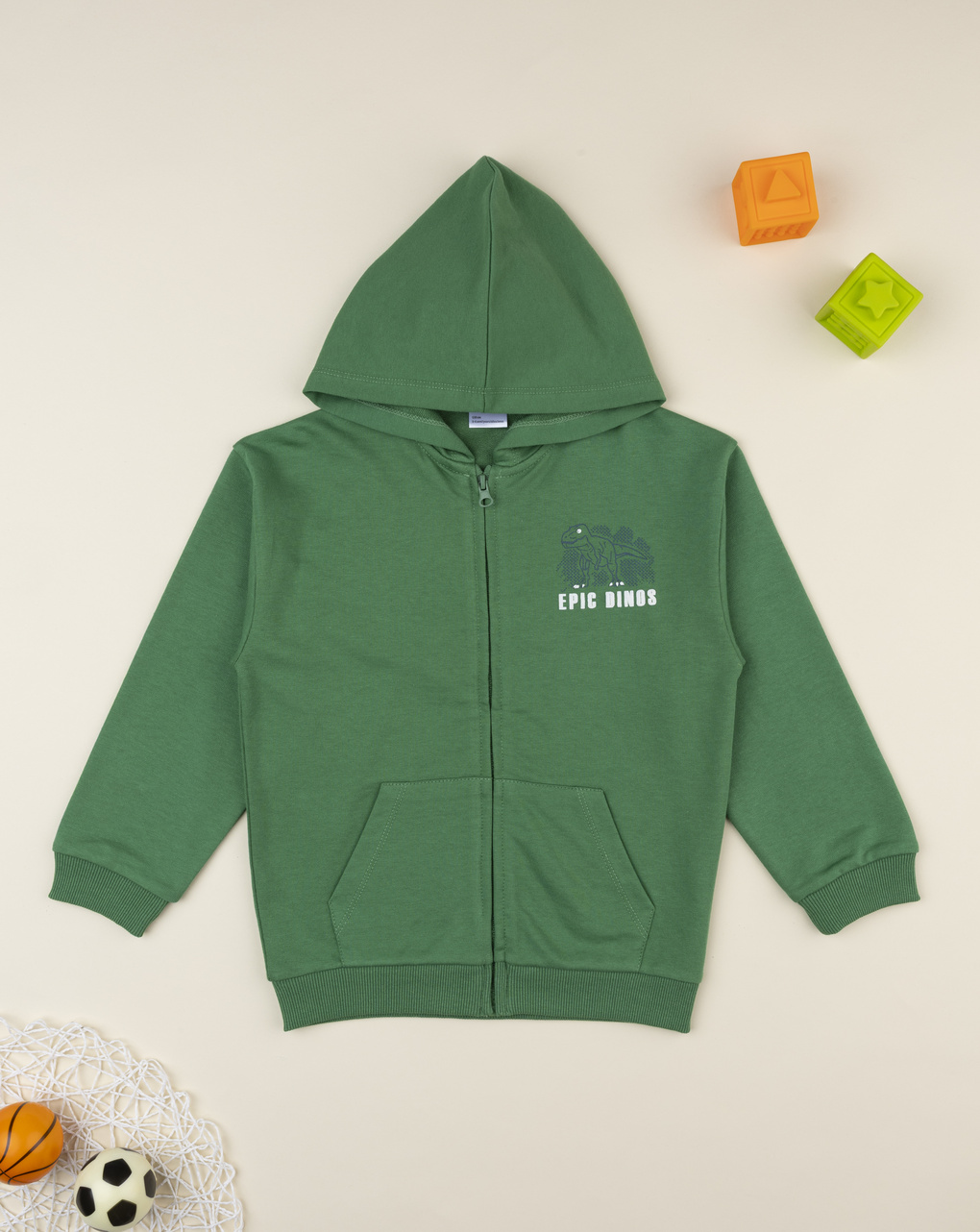 Felpa bimbo verde "epic dinos"