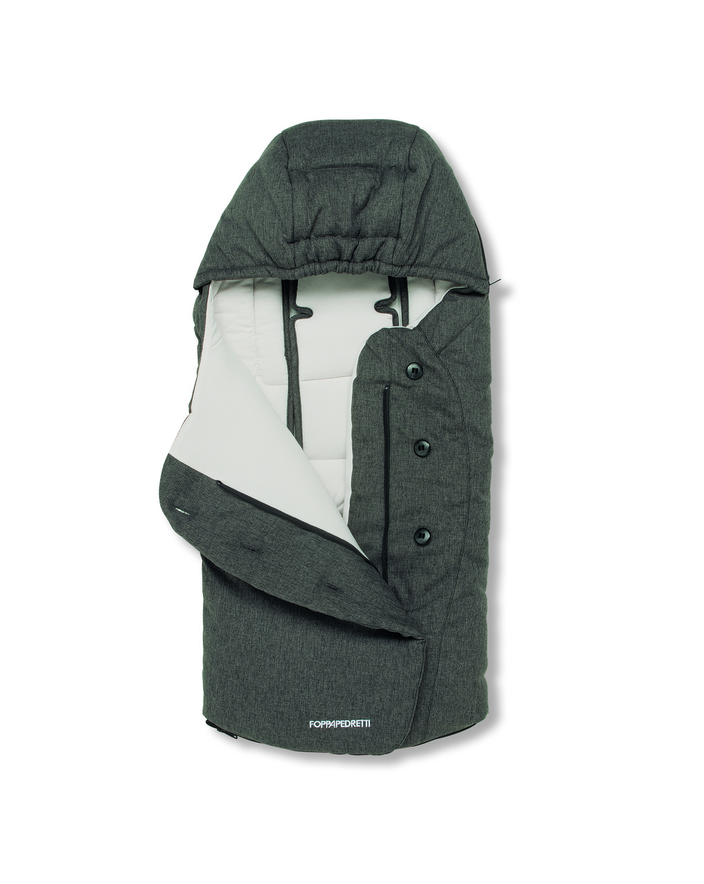 Sacco invernale termico per passeggino trendy melange graphite - foppapedretti