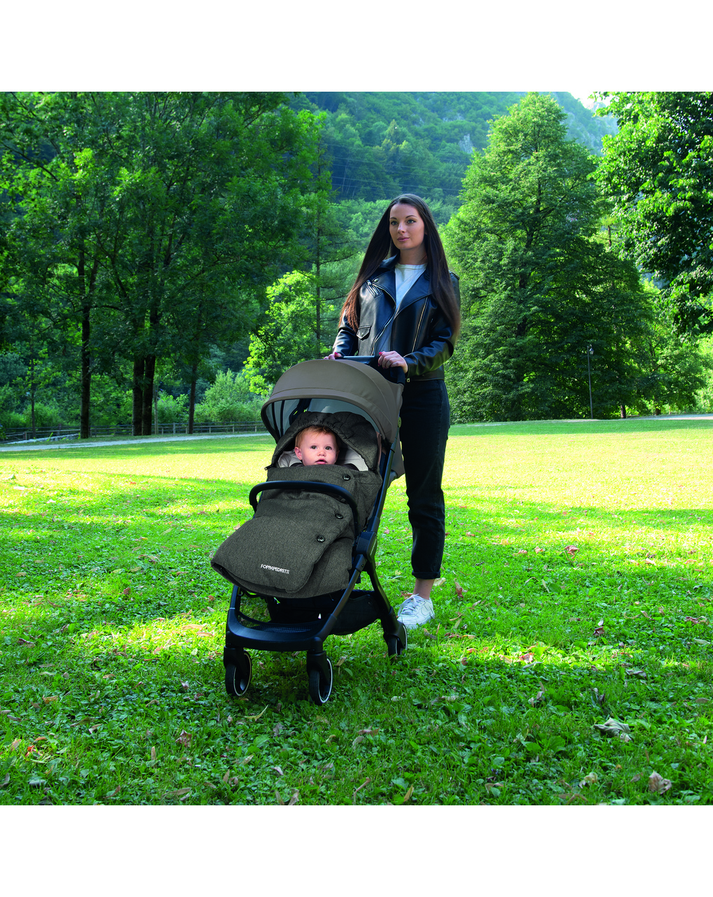 Sacco invernale termico per passeggino trendy melange graphite - foppapedretti