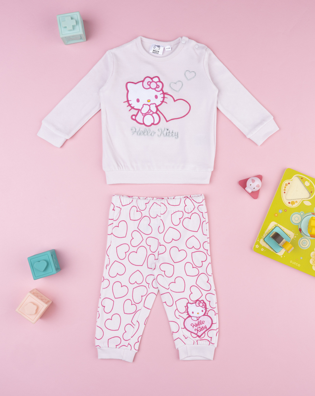 Pigiama bimba rosa hello kitty
