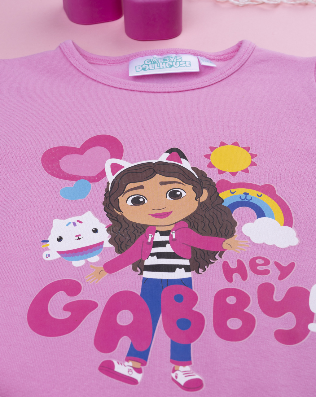 Pigiama due pezzi fucsia gabby bambina