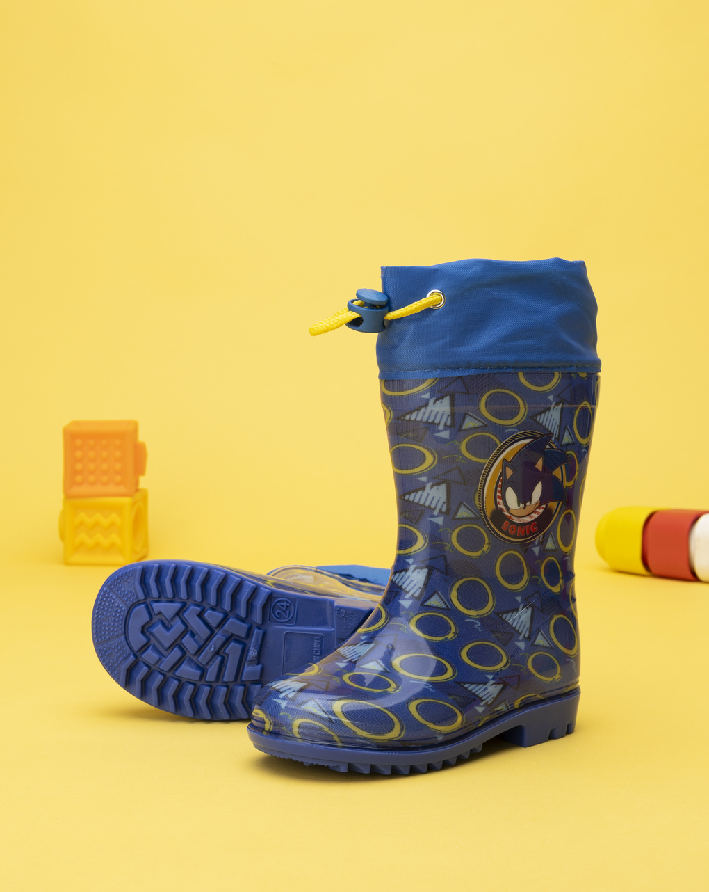 Stivali pioggia blu bimbo sonic