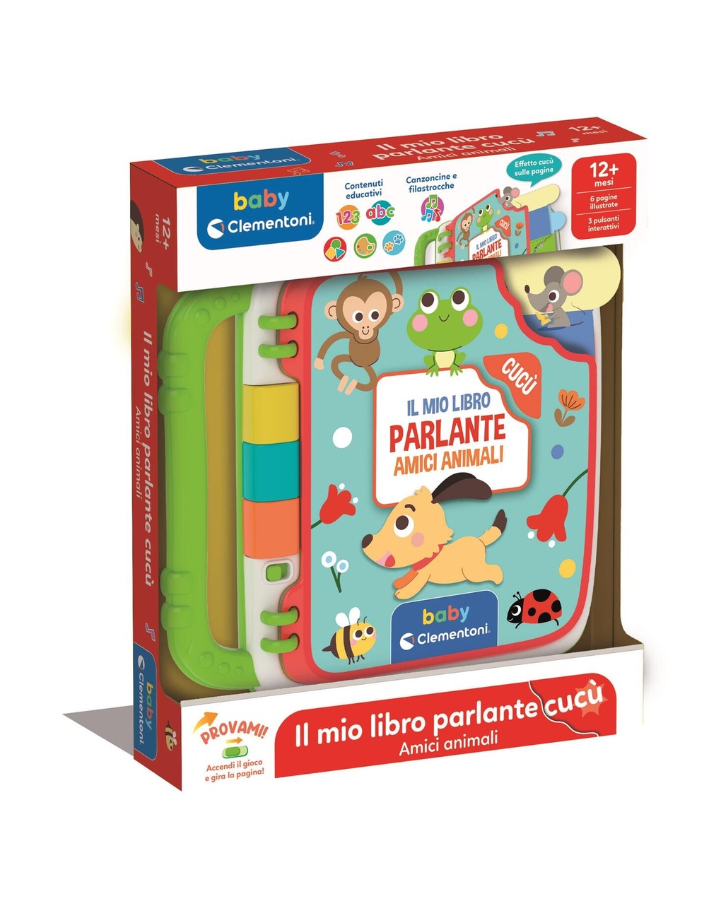 Libro interattivo degli animali - 12m+ - clementoni