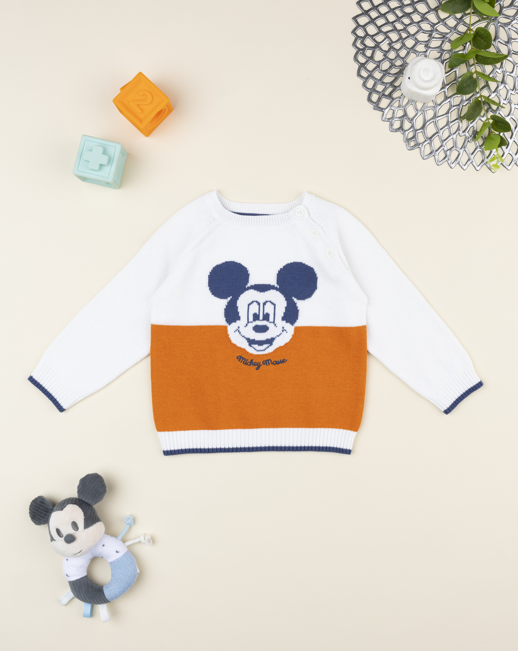 Maglia bimbo bianca mickey mouse