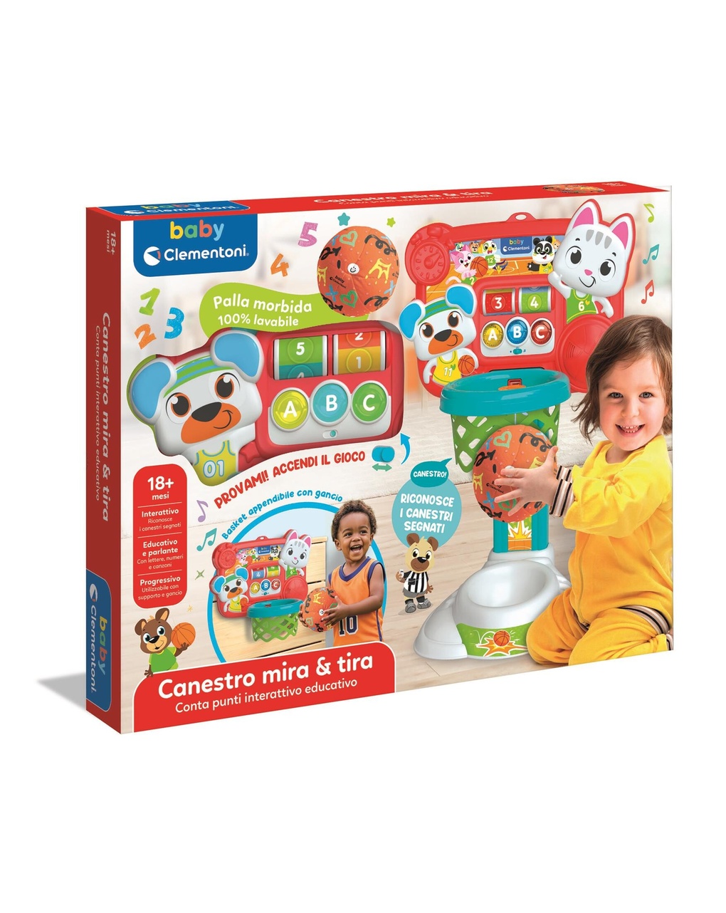 Canestro mir & tira -12m+ - clementoni