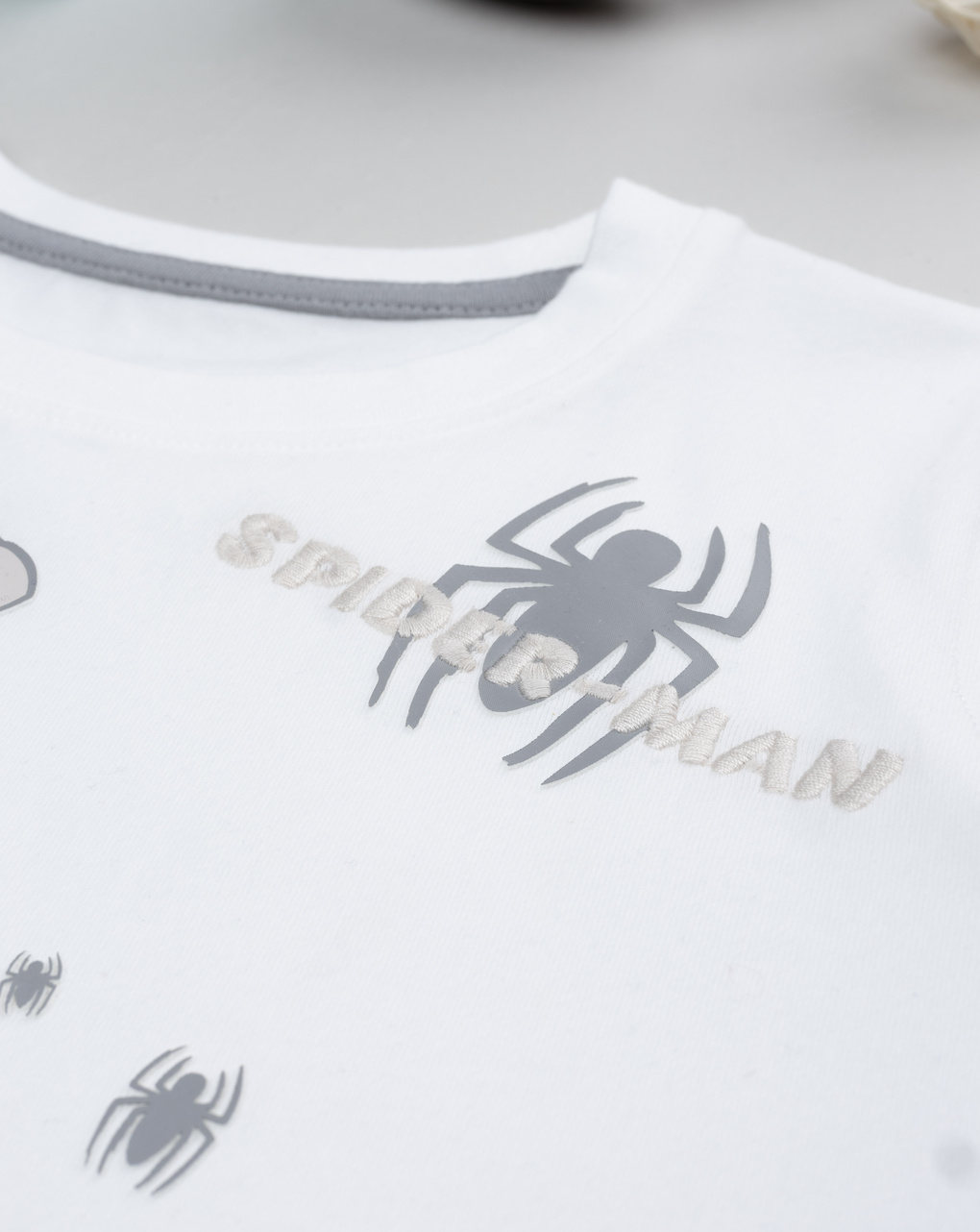 T-shirt bambino bianca spiderman