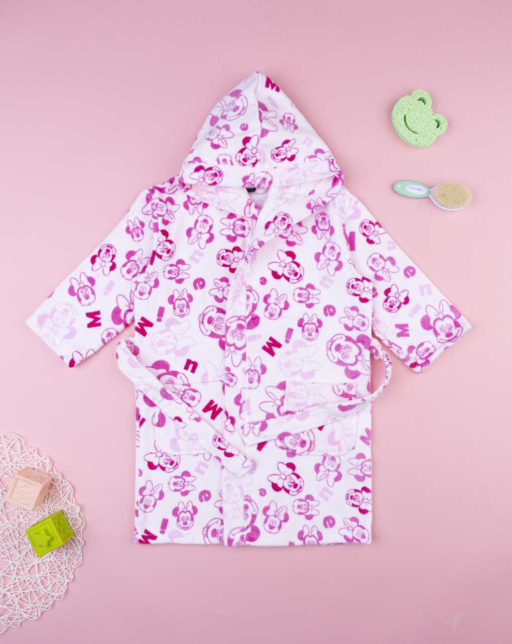 Accappatoio ciniglia bambina minnie