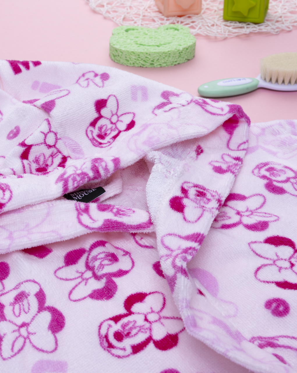 Accappatoio ciniglia bambina minnie