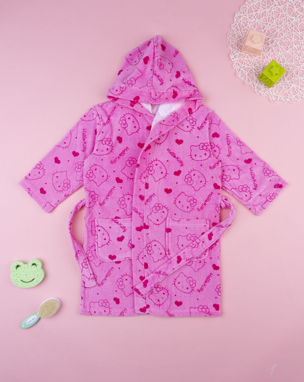 Accappatoio ciniglia bambina hello kitty