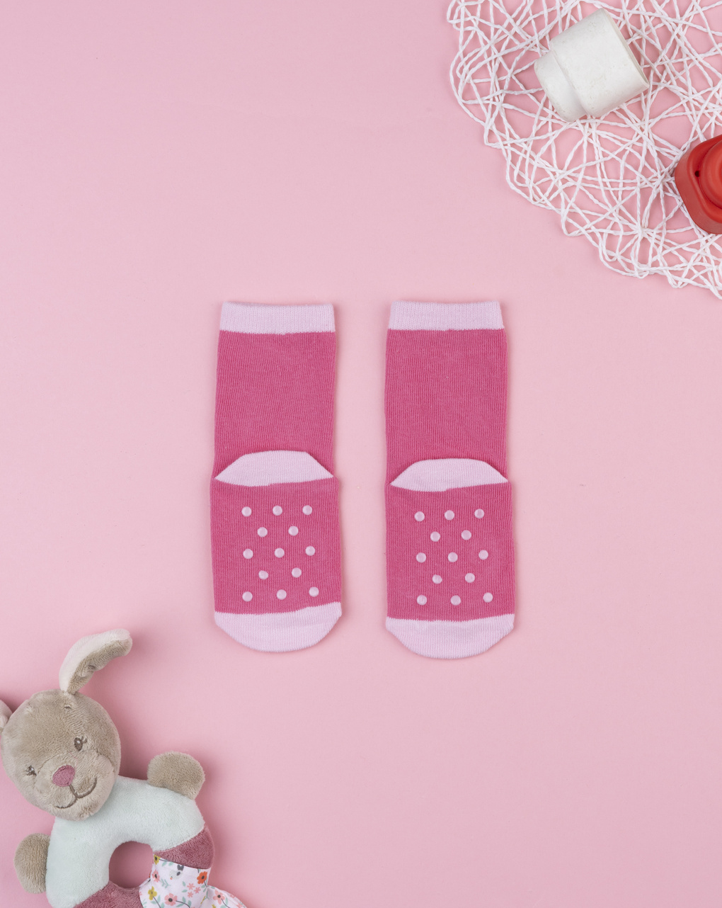 Antiscivolo  fucsia bambina volpina