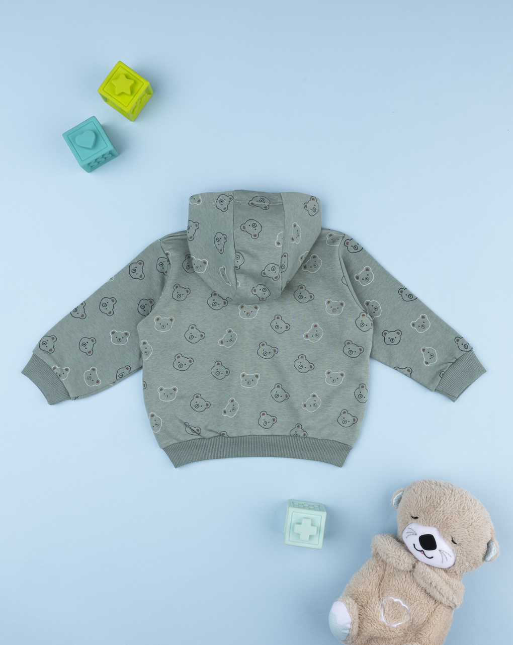 Felpa bimbo verde con allover