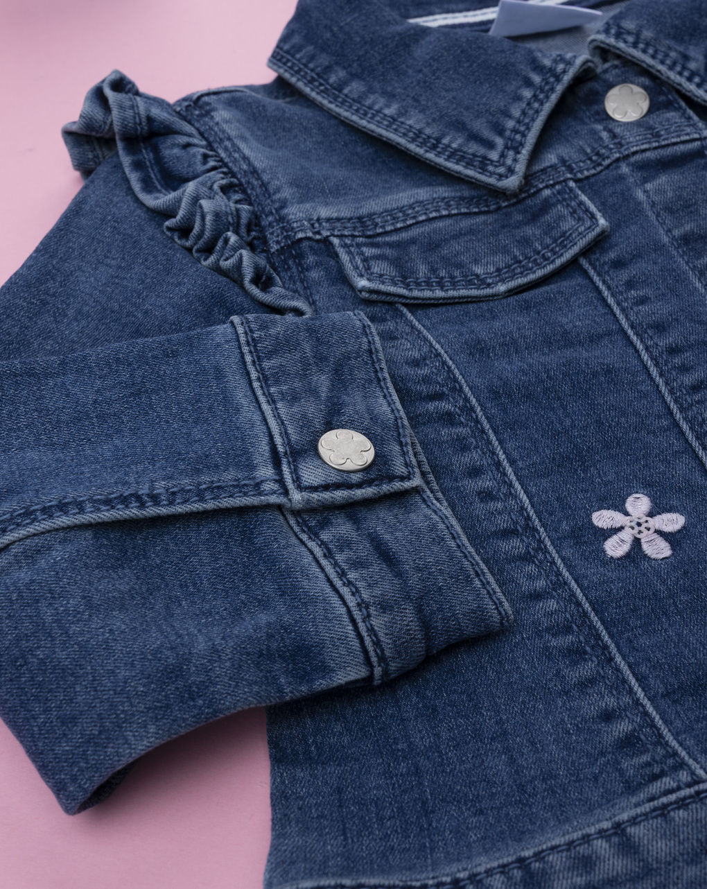 Giubbino denim bimba
