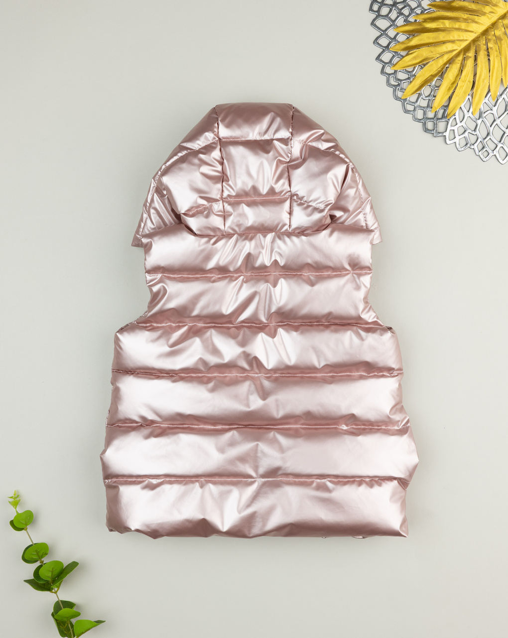 Gilet imbottito bimba rosa