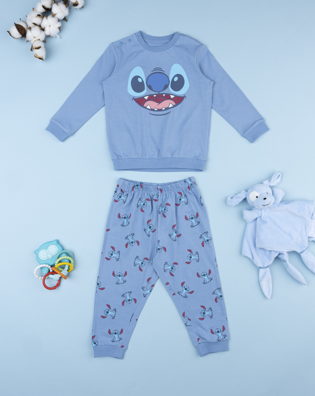 Pigiama bimbo stitch azzurro