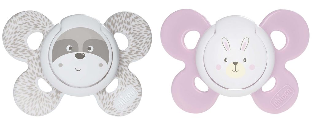 Succhietto comfort bimba silicone 0-6m 2pezzi - chicco