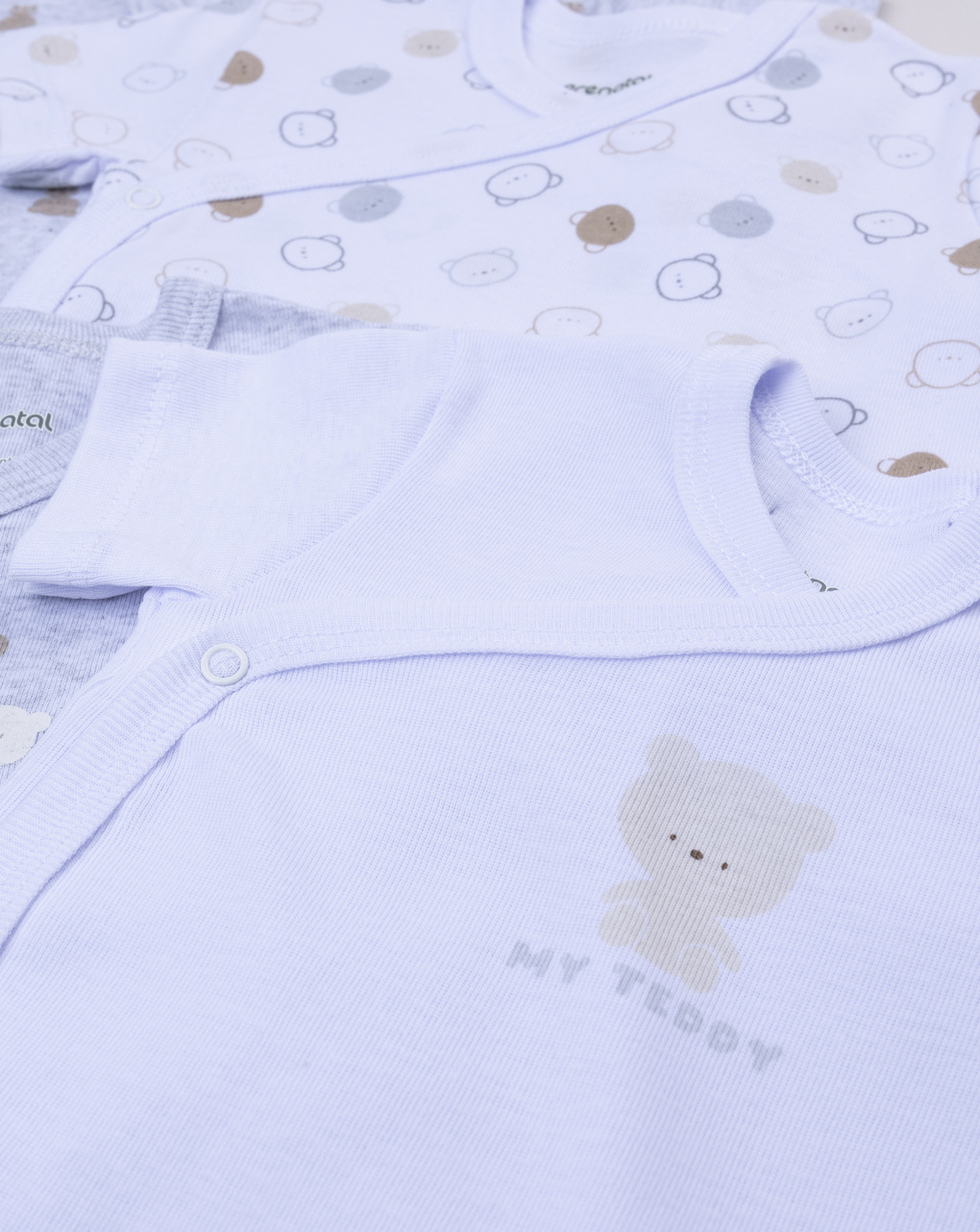 Pack 5 body maniche corte neonato orsetto