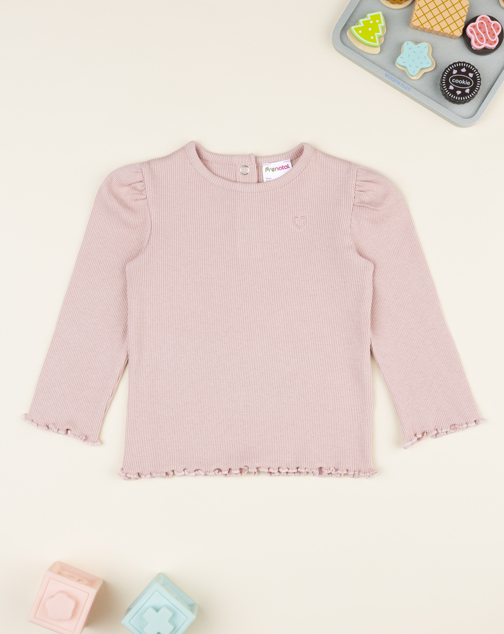 T-shirt bimba rosa costine
