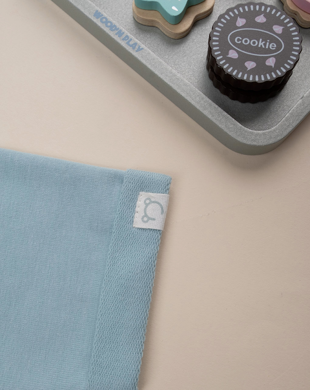 Felpa bimbo azzurra con cappuccio